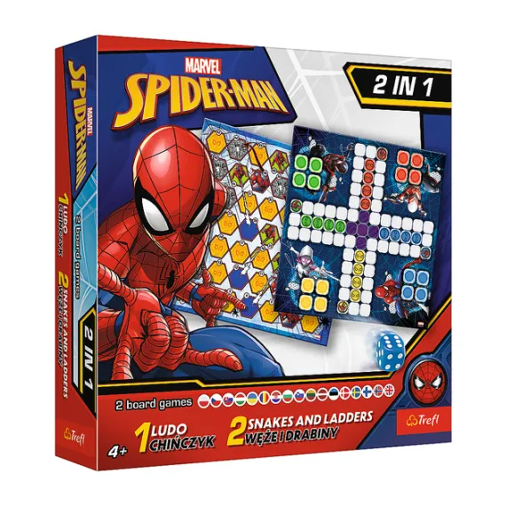 GAME 2 in1 Ludo / Snakes and Ladders Spider-Man
