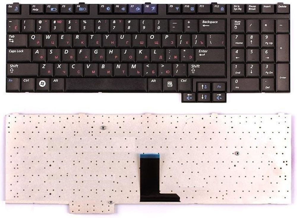 Клавиатура для ноутбука Samsung R710, R720, R728, R730 Series, Черная