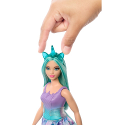 Barbie Fashionistas - Кукла Barbie Единорог в фиолетовом и бирюзовом наряде HRR15 / артикул   HRR12 HRR15  / GTIN 194735183722