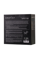 Анальная пробка с дополнительной стимуляцией EROTIST Ruffle M-Size (Цвет: черный)
