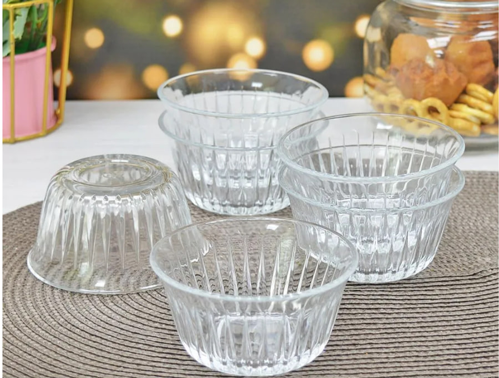 Набор салатников 6 предметов FREZYA 175 мл закаленное стекло в подарочной упаковке