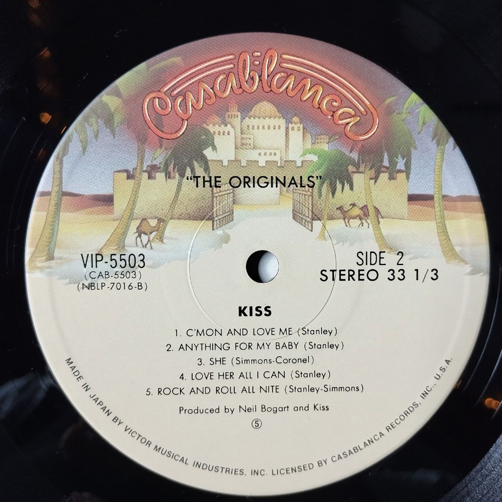 Винтажная виниловая пластинка LP Kiss The Originals (Japan 1977) (No Obi) VIP-5501