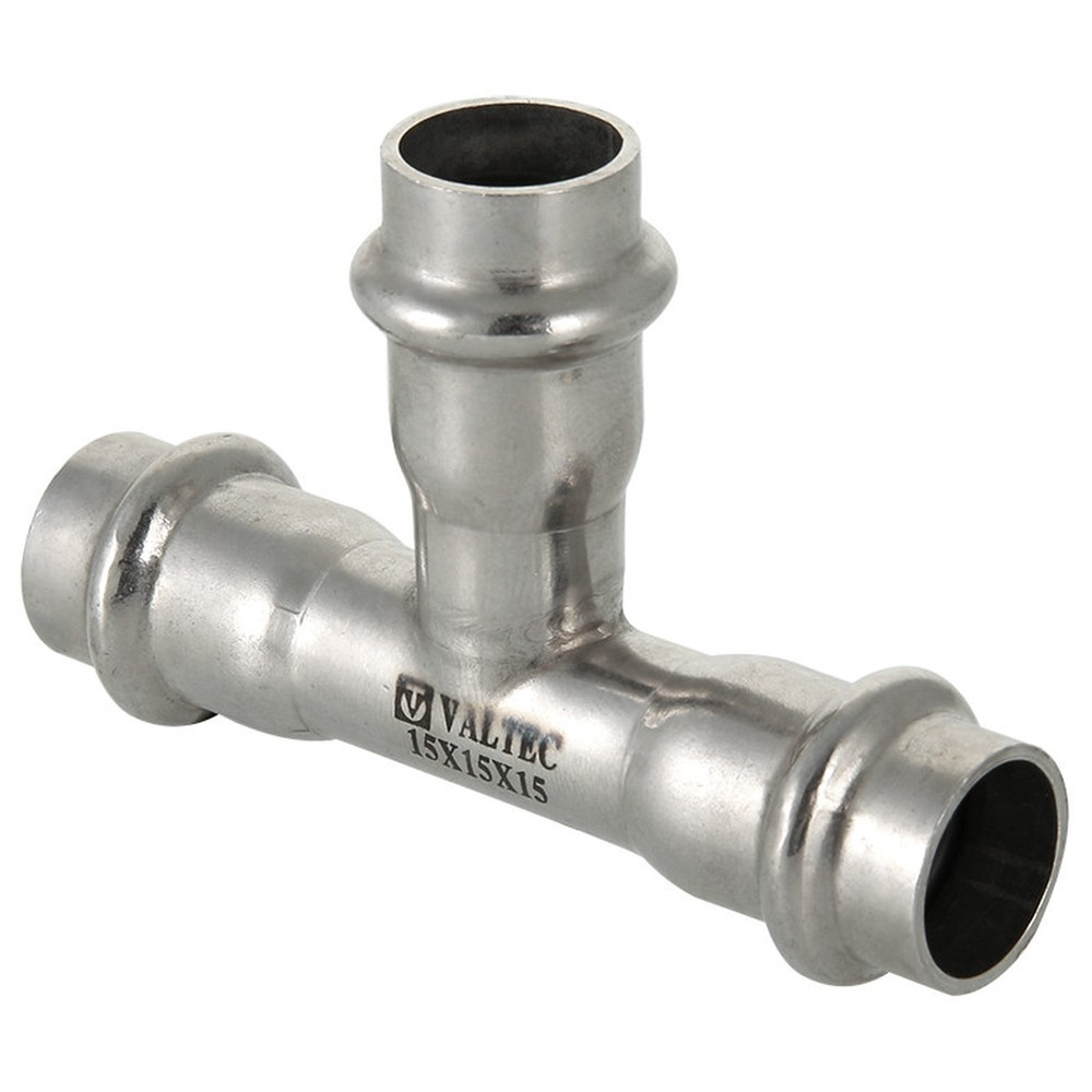 Тройник из нержавеющей стали 22х18х22 Valtec, (VTi.931) (уп. 5 шт)