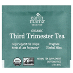 Earth Mama, Organics, чай для третьего триместра, мята, без кофеина, 16 чайных пакетиков, 27,2 г (0,96 унции)