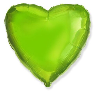 Сердце 18" Лайм / Green Lime Fm