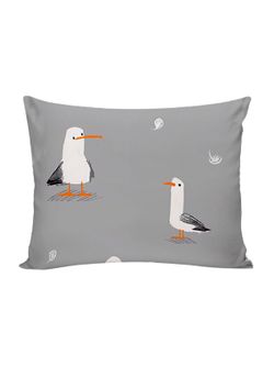 Постельное белье перкаль Сказка "Морская птица" 1,5-сп Наволочка 50х70 см 1 шт Простынь 150x215 см Пододеяльник 145x215 см