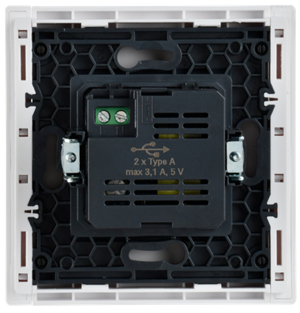 FORTE&PIANO Розетка USB A+A 3,1А FP249 белый IEK