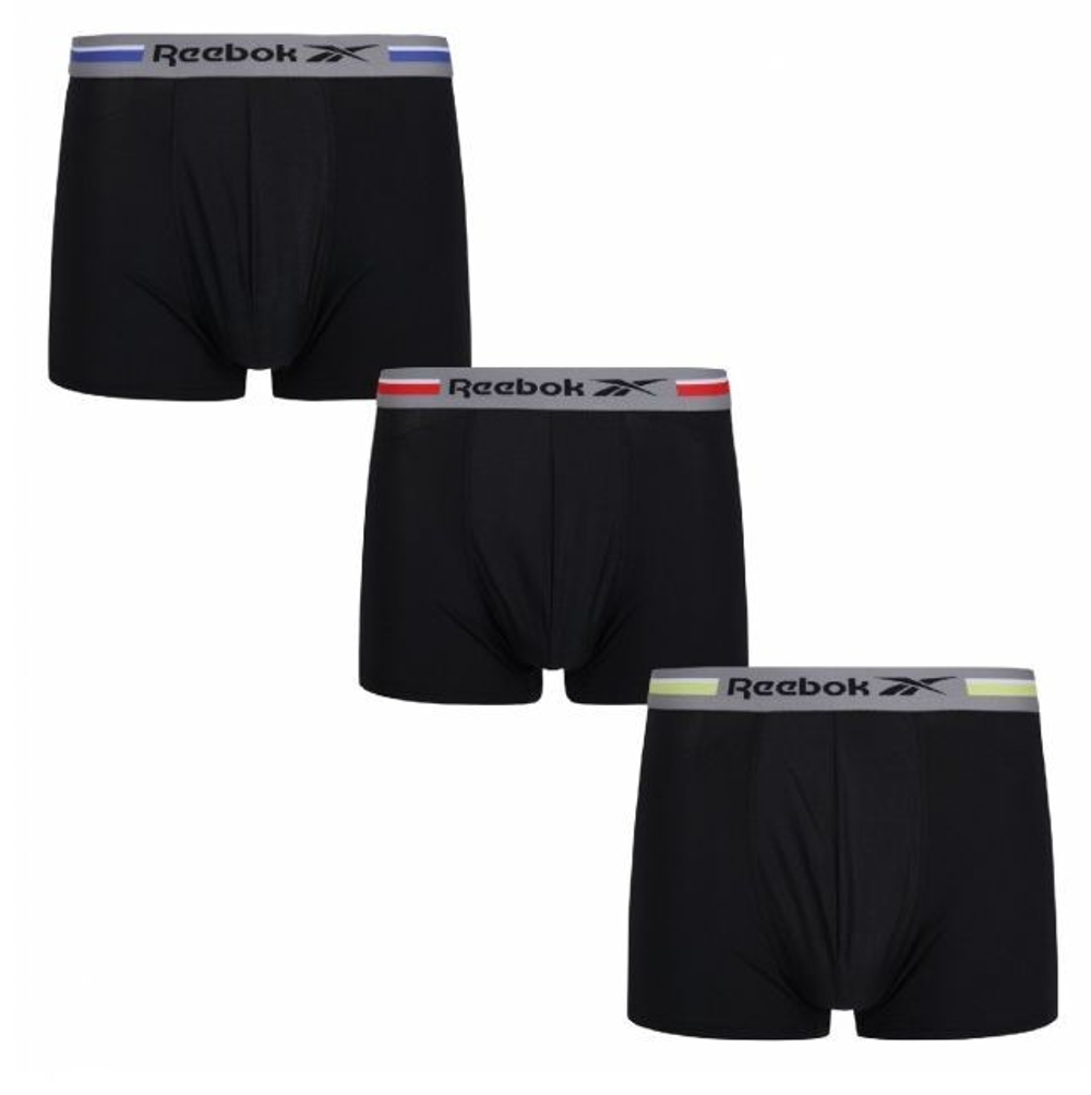 Мужские спортивные боксеры Reebok Short Sports Trunk Phineas 3P - черный