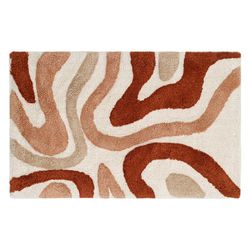 Коврик для ванной Flow терракотового цвета из коллекции Ethnic