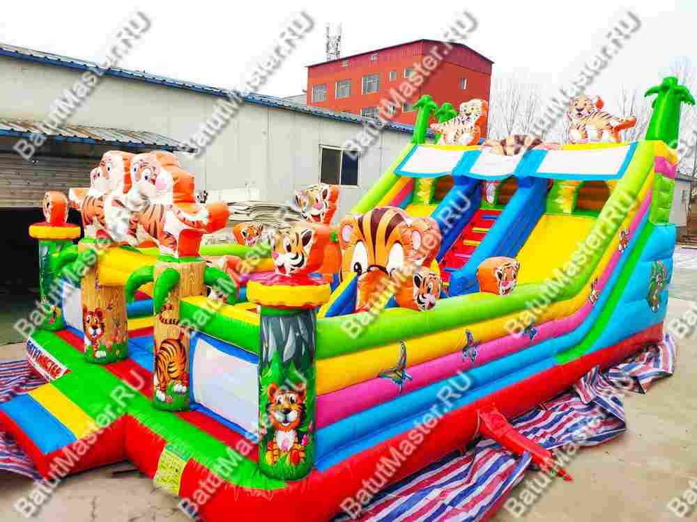 Коммерческий батут "Тигриная страна 2" 10*6*5 м
