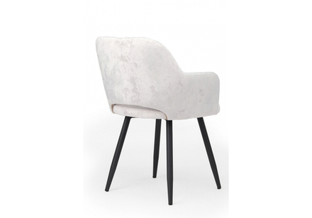 Стул на металлокаркасе Woodville Эолин светло-бежевый (simple 011), черный, ножки черные