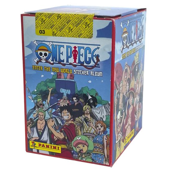 Бокс с наклейками Panini ONE PIECE: 50 пакетиков в боксе (250 наклеек)