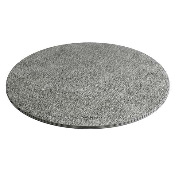 Набор из 4-х сервировочных салфеток leanera, D35 см, серые