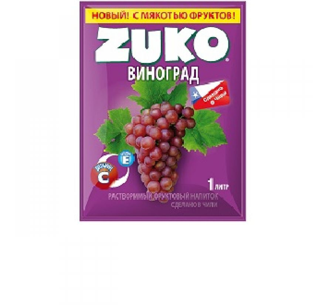 Раств. напит. "ZUKO" Виноград (20гр*12шт*8бл)