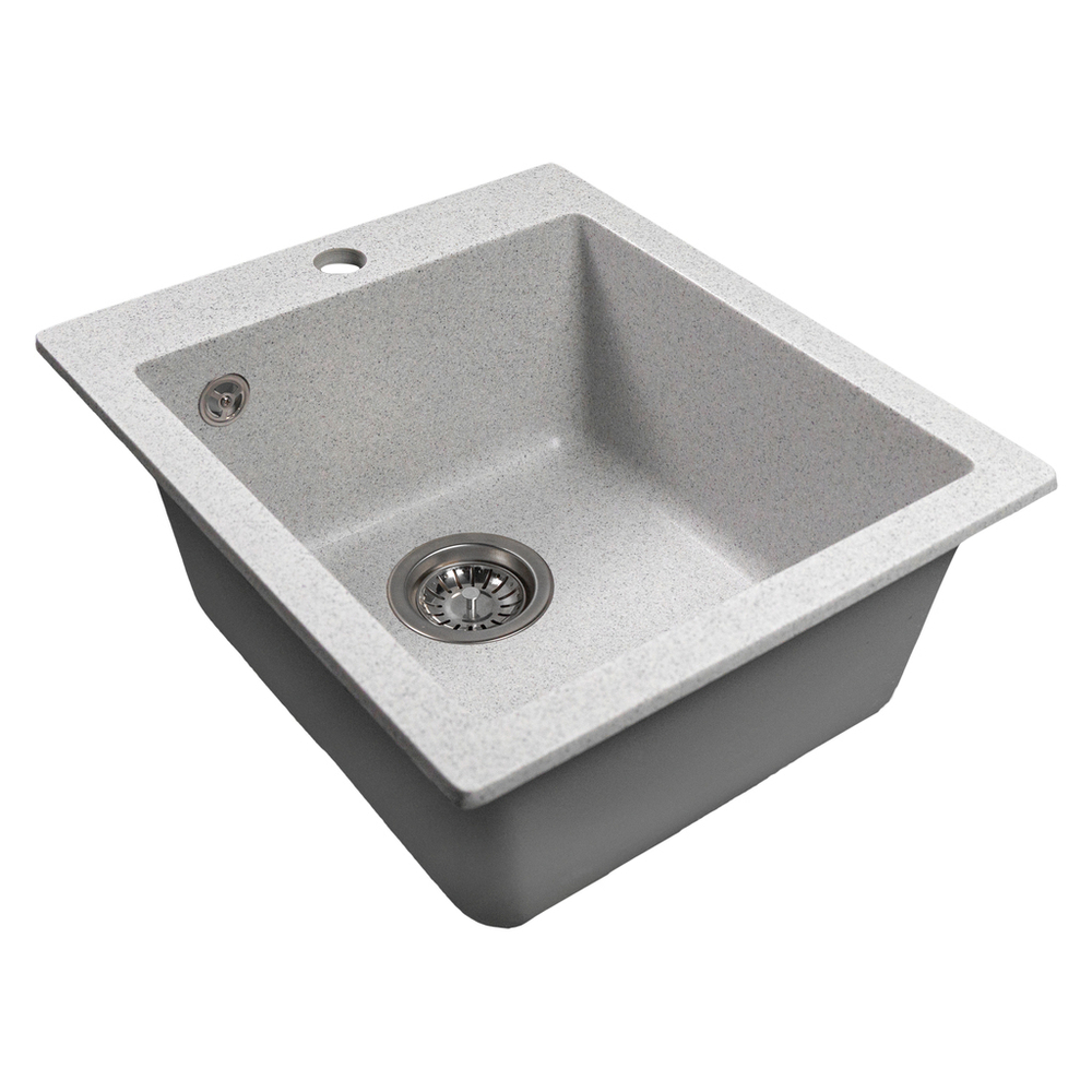 Мойка ML-GMS118 СТАНДАРТ прямоугольная, серый (310), 492*417*190мм