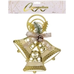 Украшение новогоднее «Лесной звон» 25*30 см, Золото