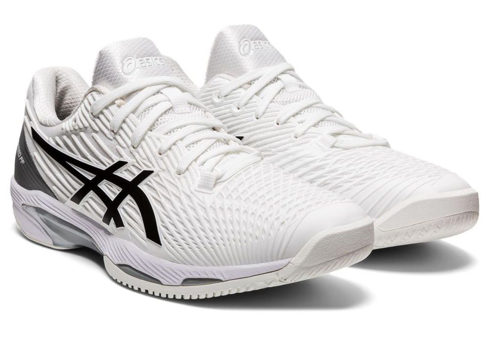 Мужские кроссовки теннисные Asics Solution Speed FF 2 - white/black