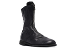 GUIDI 310 Leather Zip Closure Ankle Boots Men"s Black