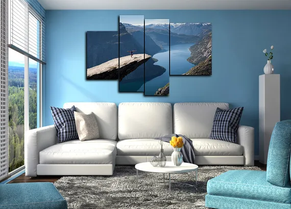 Модульная картина "Язык тролля Норвегия"