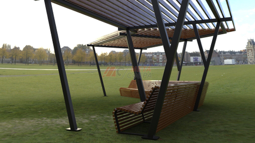 Пергола Арена со скамейкой