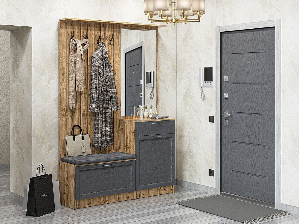 Стиль-02 Graphite Softwood