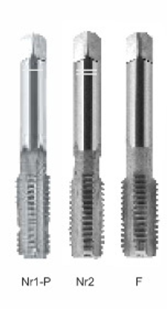 Метчик ручной компл. Set of taps DIN-352/3-P M10 ISO2(6H) HSSE INOX A2-235801-0100