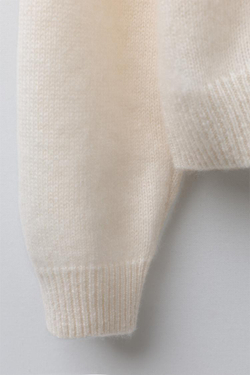 ZARA Х BENSIMON ® ДЖЕМПЕР ИЗ 100% КАШЕМИРА, ЭКРЮ