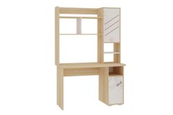 Стол "Энерджи" с надстройкой (дуб сонома/белый), Мебельсон