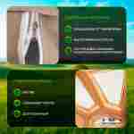 Пневмокаркасная палатка «Летний Уют» 3,8×3,8×2,5 м — семейная, кемпинговая из ПВХ