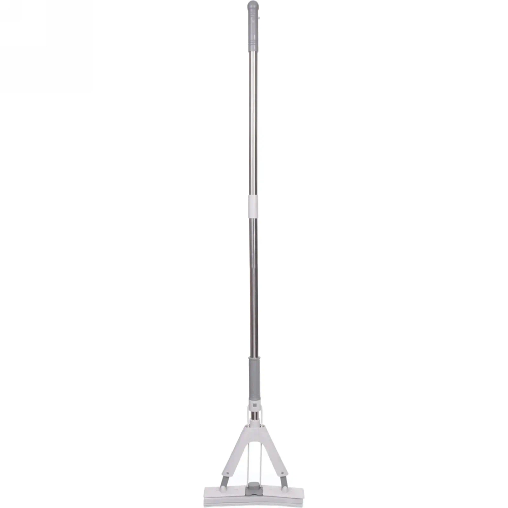 Швабра с губкой ПВА металлическая ручка 130 см.(складной отжим) губка 28 см.