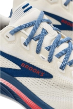 Кроссовки для бега Brooks Ghost 18 - Coconut/Red/Blue