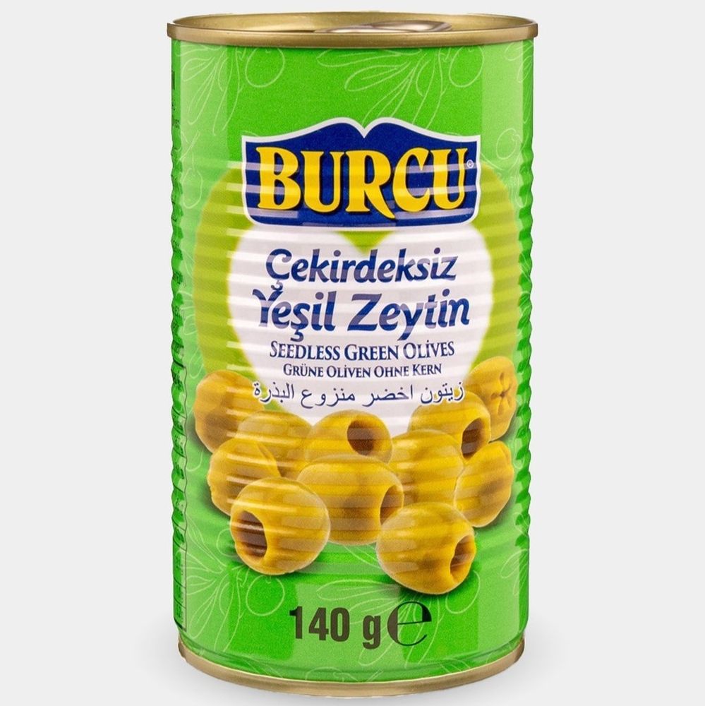 Оливки BURCU зеленые без косточки 140 г