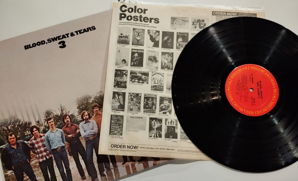 Винтажная виниловая пластинка LP Blood, Sweat And Tears Blood, Sweat And Tears 3 (USA 1970)