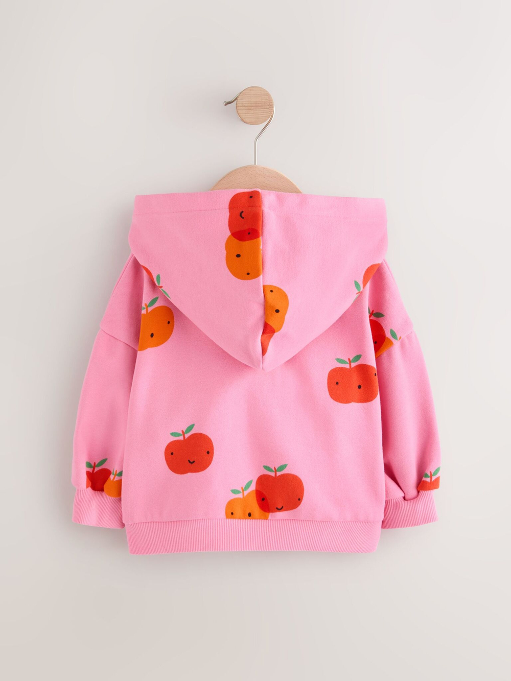 Толстовка с капюшоном на молнии для девочки Next E53-968, Фуксия