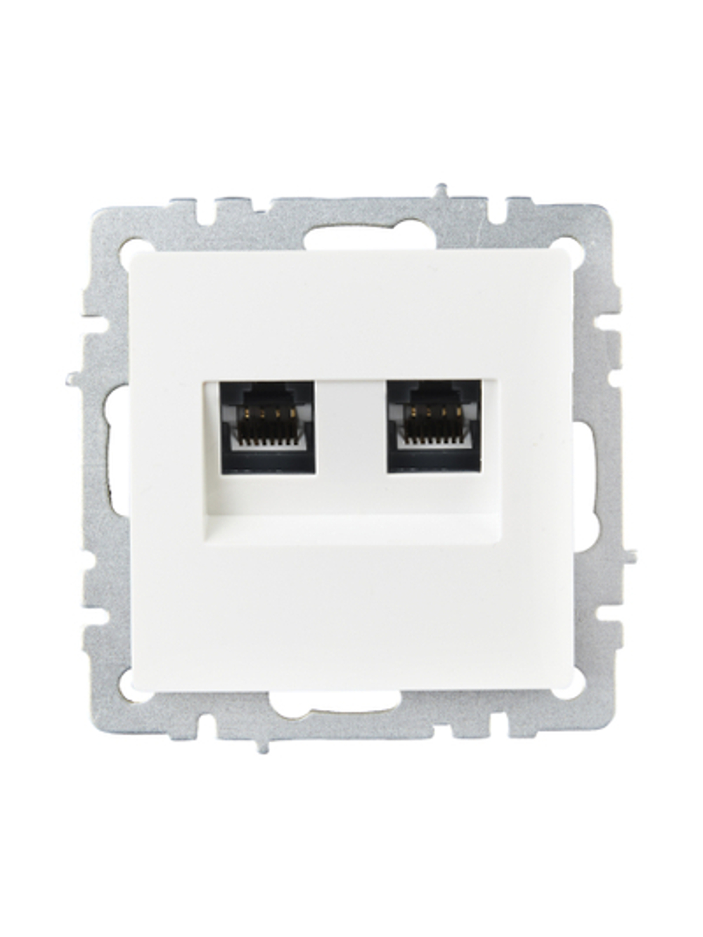 BRITE Розетка компьютерная двойная RJ45 кат.6 РК11-2-БрБ белый IEK