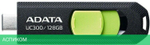 USB Flash-накопитель A-Data UC300 128Gb черный/зеленый (ACHO-UC300-128G-RBK/GN)