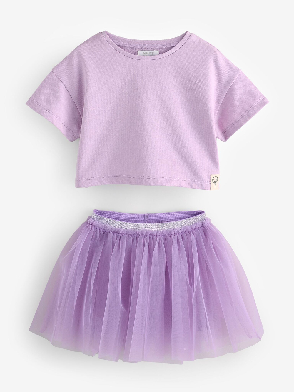 Футболка и юбка в комплекте для девочки Next E54-797, Сиреневый