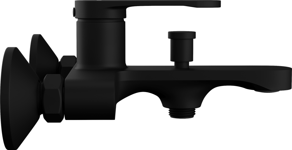 Смеситель для ванны с душем STWORKI Ноттвиль S34100BK матовый черный