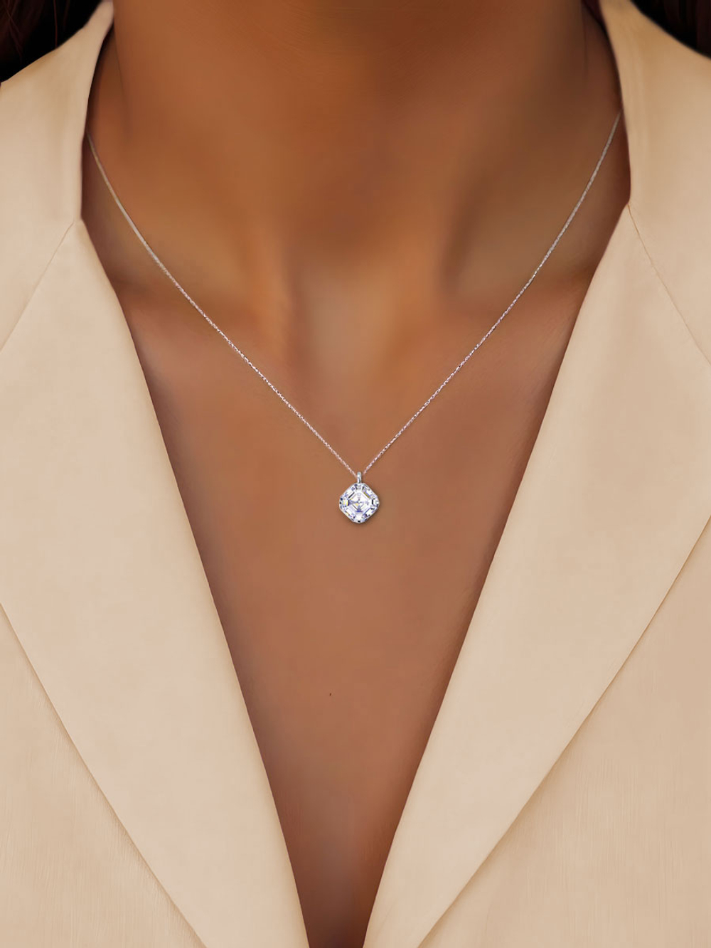 Серебряная цепочка с подвеской 3121724-00775