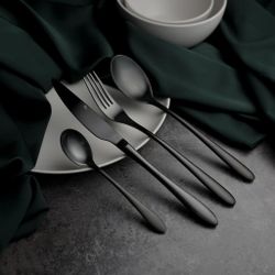Ложка столовая 21 см матовый черный PVD Alessi-Black P.L. [12]