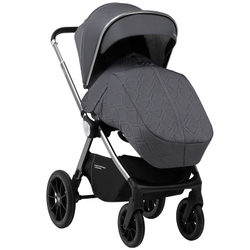 Детская коляска Sweet Baby Verde Silver 3 в 1 Dark Grey