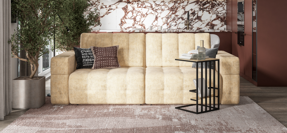 Диван Босс ХО Велюр Роял шампань