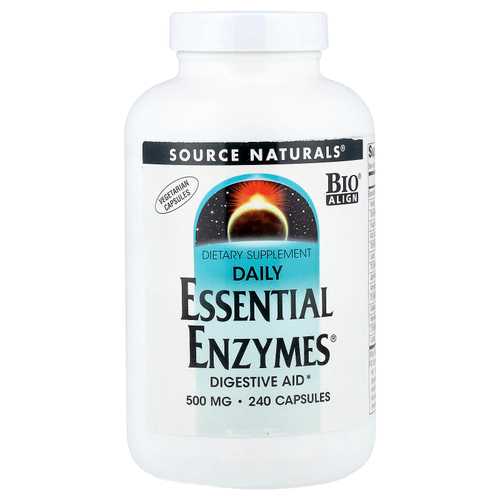 Source Naturals, Daily Essential Enzymes®, 240 вегетарианских капсул