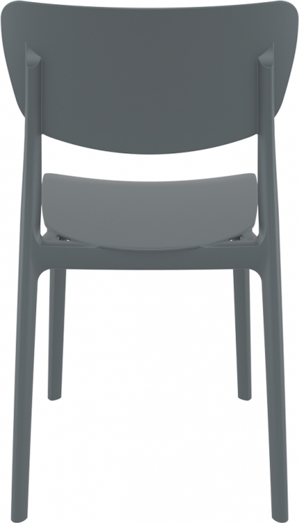 Стул пластиковый Siesta Contract Monna, темно-серый