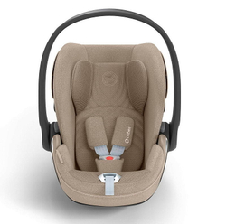 Коляска 3 в 1 Cybex Priam IV Chrome Brown complete и автокресло Cloud T i-Size Cozy Beige Plus Leaf Green