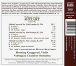 Henning Kraggerud, Norwegian Chamber Orchestra / Mozart: Violin Concertos Nos. 3, 4 And 5 (CD)