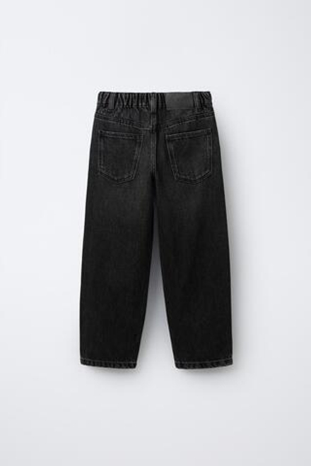 ZARA ДЖИНСЫ MOM FIT, ЧЕРНЫЙ
