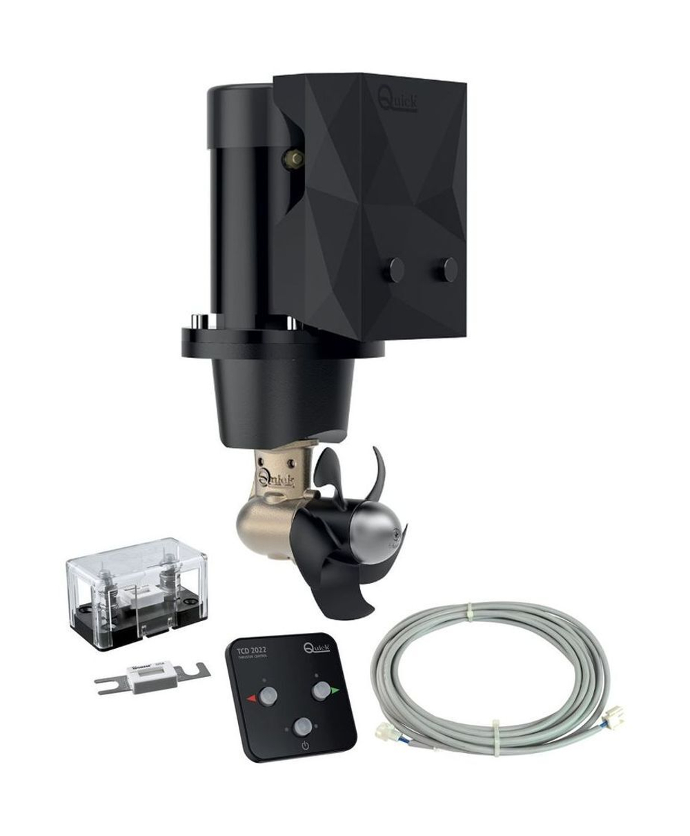 Подруливающее устройство Quick, D140mm, 40KGF, 12 В, (TCD2022 - TCDEX08 - NO TNL)
