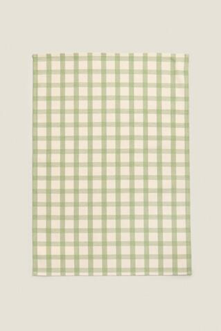 ZARA HOME КУХОННОЕ ПОЛОТЕНЦЕ С РИСУНКОМ (КОМПЛЕКТ ИЗ 2 ПРЕДМЕТОВ),  ЭКРЮ