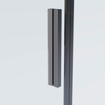 Душевой уголок Софт 2 (Soft 2) Vincea VSR-3SO29011CLGM, 1100*900, вороненая сталь, стекло прозрачное